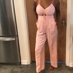 💗Pink polka dot jumper size XS-NEVER WORN!!